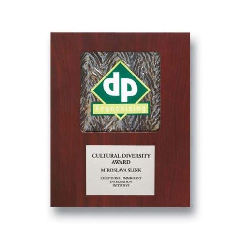 Awards and Plaques - Wall Plaque Awards - Silver Draper Rectangle Trophy