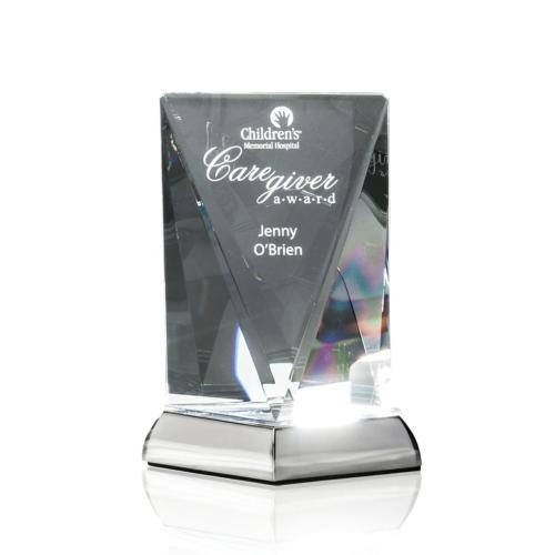 Awards and Plaques - Crystal Trophies - Pimentel Clear Towers Crystal Trophy