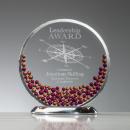 Velez Red Circle Glass Trophy