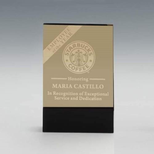 Awards and Plaques - Acrylic Trophies - Declaration Rectangle Acrylic Trophy