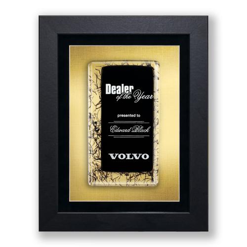 Awards and Plaques - Glass Trophies - Art Glass Trophies - Simon Plaque