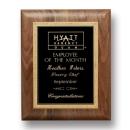 Diamond Walnut Plaque - Walnut/Black Elegance