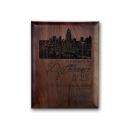 Kirkland Engraved Plaque - Walnut Rolled Edge