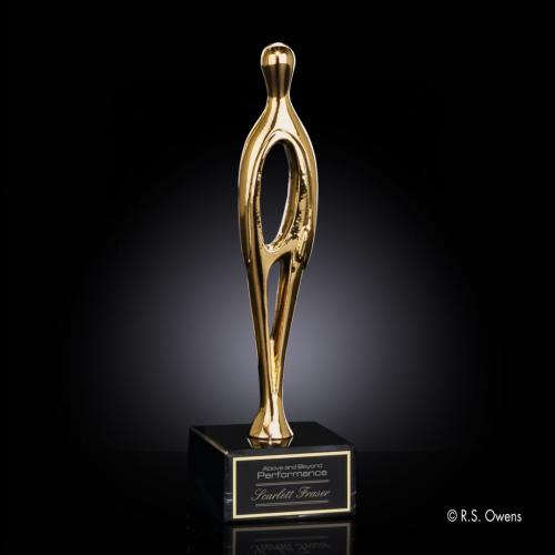 Trophies - Premium Metal Trophies - Contemporary Metal on Marble Trophy