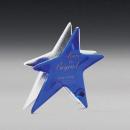 Sapphire Art Glass Trophy
