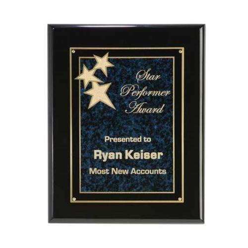 Awards and Plaques - Wall Plaque Awards - Multi Star Plaque