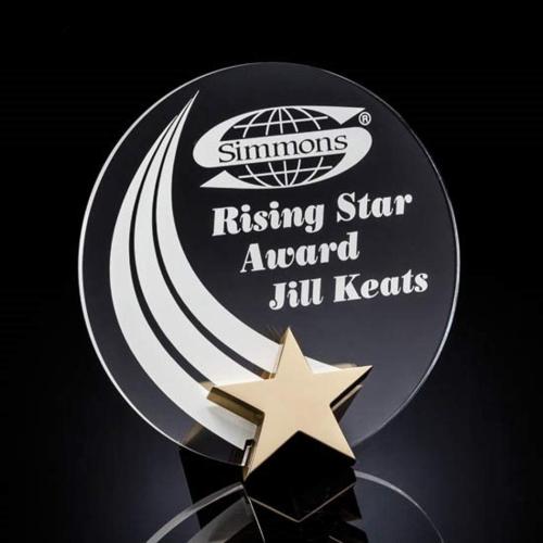 Awards and Plaques - Acrylic Trophies - Quintanilla Round Acrylic Trophy