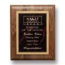 Diamond Walnut Plaque - Walnut/Garnetine