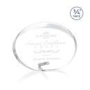 Quezada Oval Silver Circle Acrylic Trophy