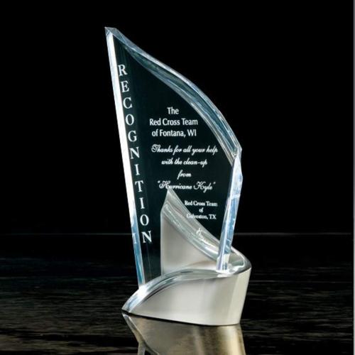 Awards and Plaques - Acrylic Trophies - Coker Unique Acrylic Trophy