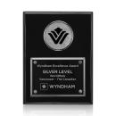 Zapata Plaque - Black/Chrome