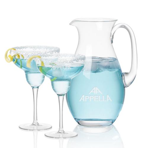Custom Barware Glasses - Cocktail Glasses - Betts Pitcher & Betts Cocktail