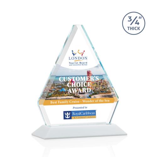 Awards and Plaques - Crystal Trophies - Mayer Full Color Fagan Crystal Trophy