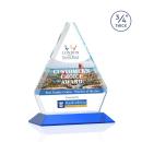 Mayer Full Color Blue Crystal Trophy