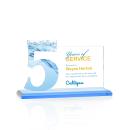 McGrath Full Color Sky Blue Crystal Trophy