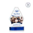 Caruso Full Color Polygon Crystal Trophy