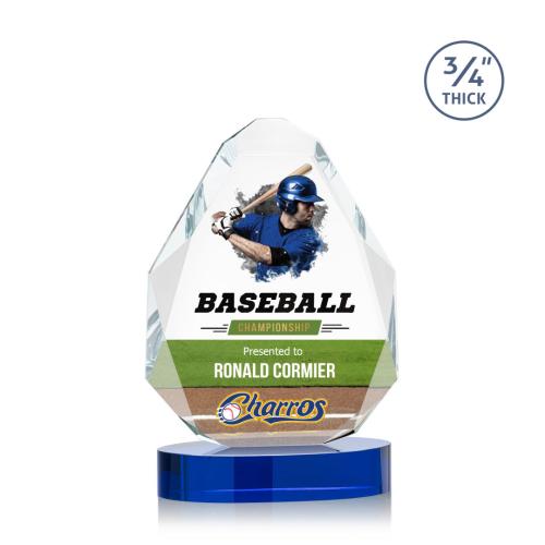 Awards and Plaques - Crystal Trophies - Mayfield Full Color Tear Drop Crystal Trophy