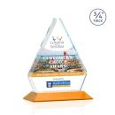 Mayer Full Color Amber Crystal Trophy
