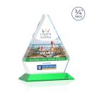 Mayer Full Color Green Crystal Trophy