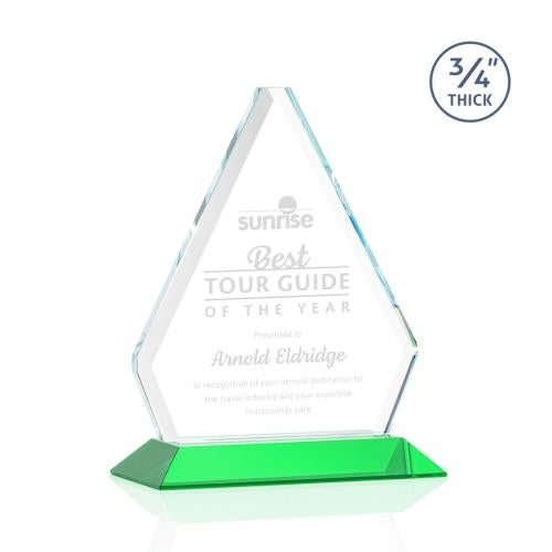Awards and Plaques - Crystal Trophies - Mayer Green Crystal Trophy