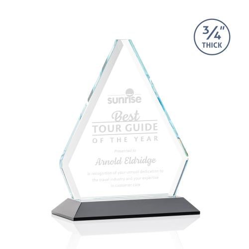 Awards and Plaques - Crystal Trophies - Mayer Black Crystal Trophy