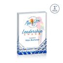 Macdonald Full Color Blue Rectangle Acrylic Trophy