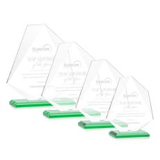 McGhee Green Unique Crystal Trophy - Crystal Trophies