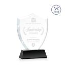Escamilla Shield on Helton Black Unique Crystal Trophy