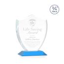 Escamilla Shield Sky Blue Unique Crystal Trophy