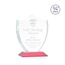 Escamilla Shield Red Unique Crystal Trophy