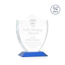 Escamilla Shield Blue Unique Crystal Trophy