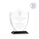 Escamilla Shield Black Unique Crystal Trophy
