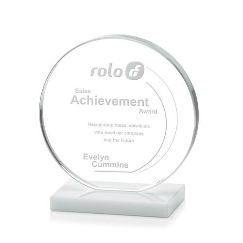 Awards and Plaques - Crystal Trophies - Drummond Fagan Circle Crystal Trophy