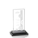 Carlton Black Rectangle Crystal Trophy