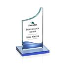 Henson Full Color Sky Blue Peaks Crystal Trophy