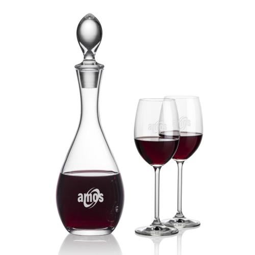Custom Barware Glasses - Carafes - Hastings Decanter & Cormier Wine
