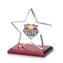 Gamboa Star Full Color Red Crystal Trophy
