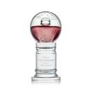 Carrasco Globe on Crystal Pedestal Base Glass Trophy
