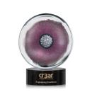 Steward Black Circle Glass Trophy