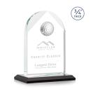 Cortez Golf Black Globe Crystal Trophy