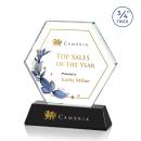 Colvin Full Color Black Polygon Crystal Trophy