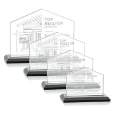 House Black Peaks Crystal Trophy - Crystal Trophies