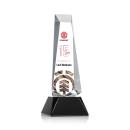 Hankins Full Color on Base Black Obelisk Crystal Trophy