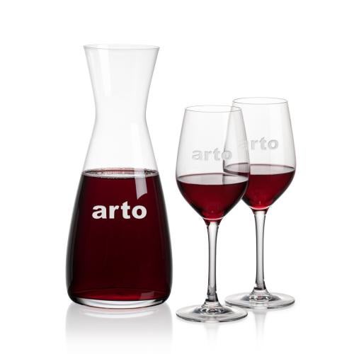 Custom Barware Glasses - Carafes - Cabral Carafe & Richter Wine