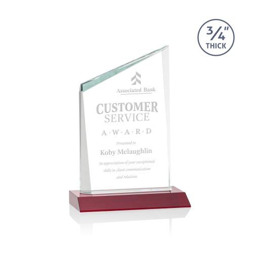 Awards and Plaques - Crystal Trophies - Brito Red Peaks Crystal Trophy