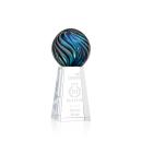 McCray Globe on Tall Crystal Base Glass Trophy