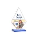 Lujan Full Color Blue Crystal Trophy