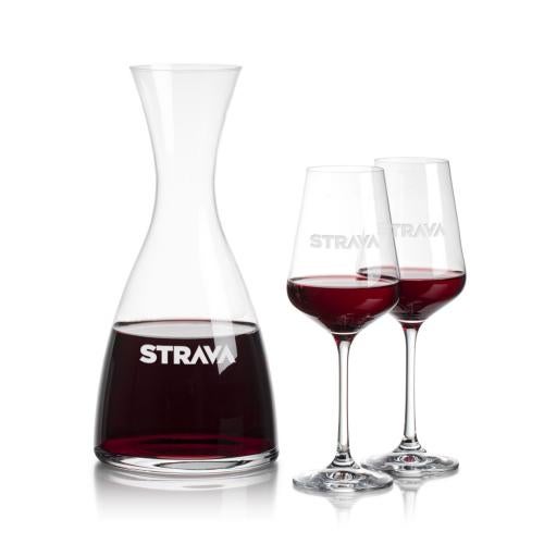 Custom Barware Glasses - Carafes - Daugherty Carafe & Norris Wine