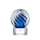 Truong on Half Round Base Clear Globe Glass Trophy