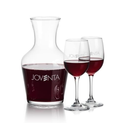 Custom Barware Glasses - Carafes - Summit Carafe & Herman Wine